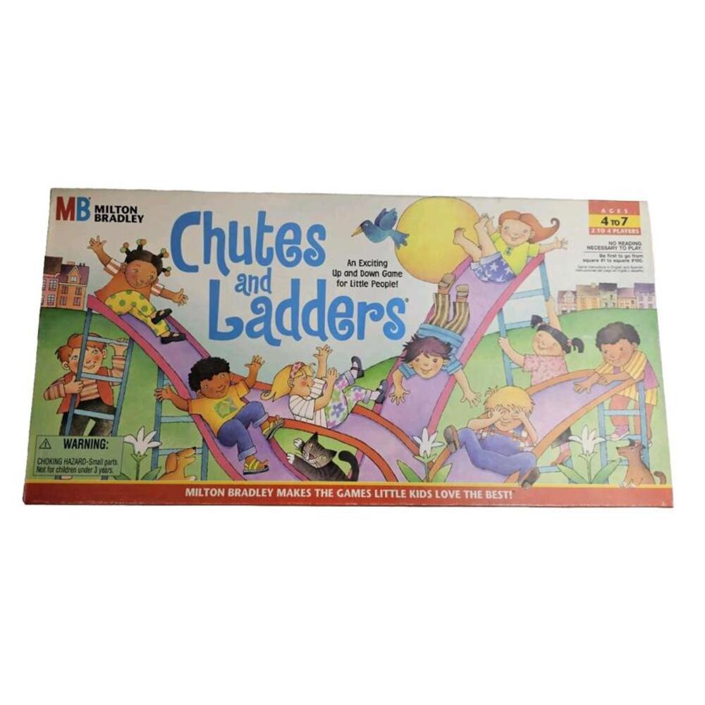 VINTAGE MILTON‎ BRADLEY CHUTES AND LADDERS BOARD GAME